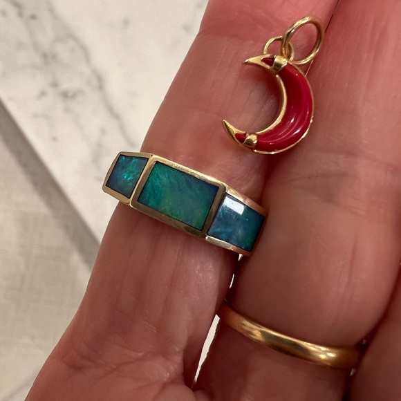 Various vintage, antique & designer jewelry pieces in 14K and 18K gold - Picture 4 of 13